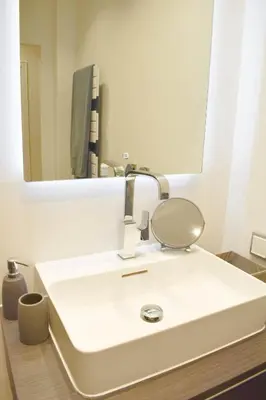 Ein Badezimmer in der Unterkunft Ferienwohnung Kaiserblick