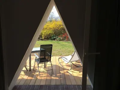 Ein Garten an der Unterkunft Triangel