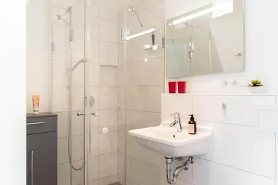 Ein Badezimmer in der Unterkunft Ferienwohnung Windstärke 9