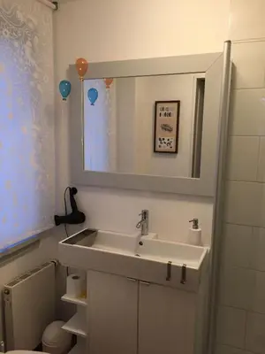 Ein Badezimmer in der Unterkunft 