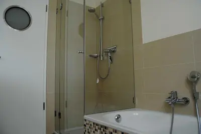 Ein Badezimmer in der Unterkunft Ostsee Lodges zum Wohlfühlen