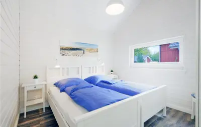 Ein Bett oder Betten in einem Zimmer der Unterkunft Cozy Home In Krems Iiwarderbrück