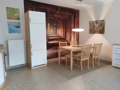 Küche/Küchenzeile in der Unterkunft Ferienwohnung Am Königsberg