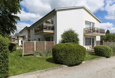 Das Gebäude in dem sich das Privatzimmer befindet