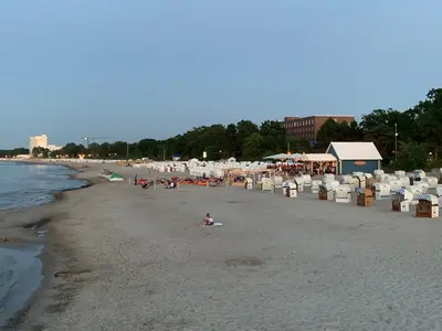 Ein Strand an oder in der Nähe der Ferienwohnung