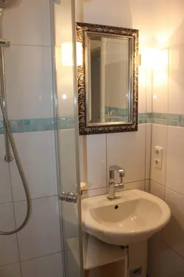 Ein Badezimmer in der Unterkunft Ostseecharme