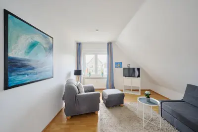 TV/Unterhaltungsangebot in der Unterkunft Ferienwohnung Fährnah Moba-Travel