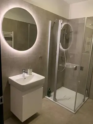 Ein Badezimmer in der Unterkunft Haus 8
