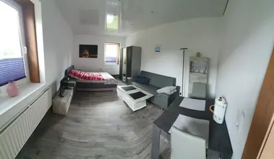 Ein Sitzbereich in der Unterkunft FeWo Tina