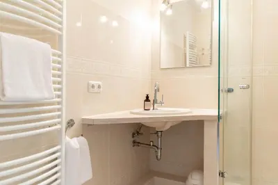 Ein Badezimmer in der Unterkunft Ferienwohnung Ocean Drive 2
