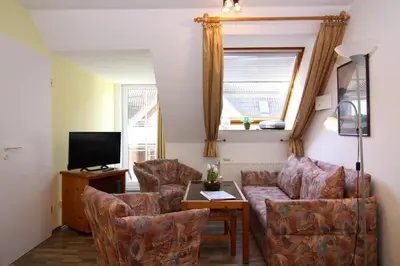 TV/Unterhaltungsangebot in der Unterkunft Appartementhaus Pinamar, Scharbeutz