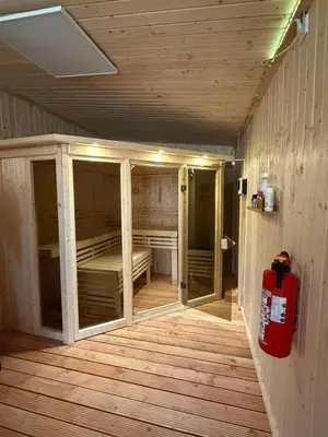 Ein Bett oder Betten in einem Zimmer der Unterkunft Ostsee Pension Pohnsdorfer Mühle