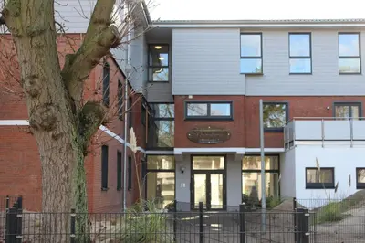 Das Gebäude in dem sich die Ferienwohnung befindet