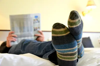 Ein Bett oder Betten in einem Zimmer der Unterkunft Arnimsruh Hotel garni