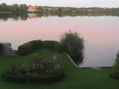 Blick auf einen Fluss in der Nähe der Ferienwohnung