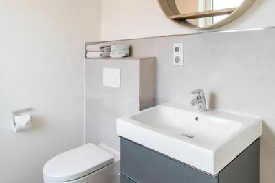 Ein Badezimmer in der Unterkunft Ferienhaus SOUTH COAST