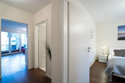 Ein Bett oder Betten in einem Zimmer der Unterkunft Domizil am Meer