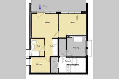 Grundriss der Unterkunft FeWo STRANDGUT- Familien - Hunde - strandnah - eigene Terrasse - Sauna & Wellness
