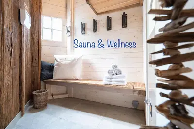 Grundriss der Unterkunft FeWo SANDKORN - Familien- Hunde - strandnah - große Loggia - Sauna & Wellness