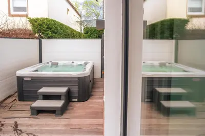 Grundriss der Unterkunft Beach House Meerlust mit Whirlpool