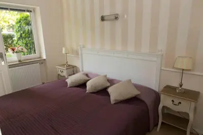 Ein Bett oder Betten in einem Zimmer der Unterkunft Timmendorf - Strandnah