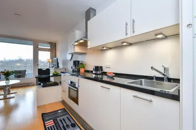 Küche/Küchenzeile in der Unterkunft An der Waldkapelle 26 Platzhirsch