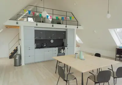Küche/Küchenzeile in der Unterkunft Ferien- und Seminarhaus Flunder & Hering