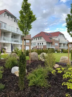 Ein Garten an der Unterkunft Kleine Auszeit