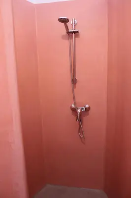 Ein Badezimmer in der Unterkunft schickSAAL*