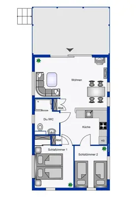 Grundriss der Unterkunft Meer 42
