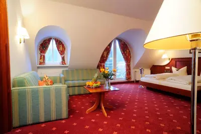 Ein Bett oder Betten in einem Zimmer der Unterkunft Hotel Villa Gropius