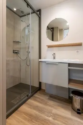 Ein Badezimmer in der Unterkunft Düne 58