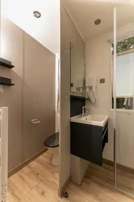 Ein Badezimmer in der Unterkunft Muschel 57