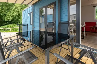Ein Balkon oder eine Terrasse in der Unterkunft Muschel 60