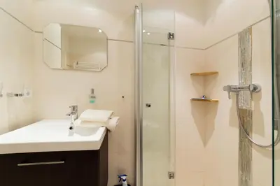 Ein Badezimmer in der Unterkunft Ferienwohnung Boje 3