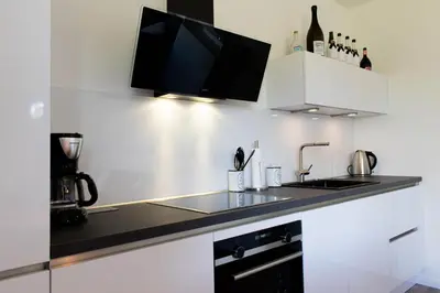 Küche/Küchenzeile in der Unterkunft Ferienwohnung Sonnentanz