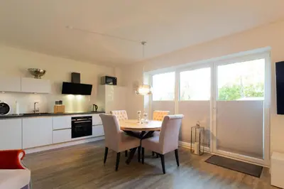 Küche/Küchenzeile in der Unterkunft Ferienwohnung Rocco