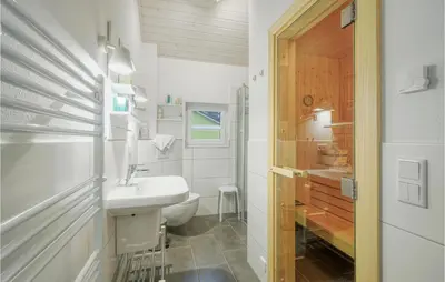 Ein Badezimmer in der Unterkunft Haus Otter