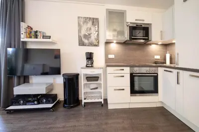 Küche/Küchenzeile in der Unterkunft Ferienwohnung Kleine Auszeit
