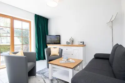 Küche/Küchenzeile in der Unterkunft Alte Bergstraße 6 Schollenblick