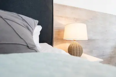 Ein Bett oder Betten in einem Zimmer der Unterkunft Seestraße 43 Strandbrise