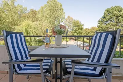 Ein Balkon oder eine Terrasse in der Unterkunft Haus Baltic Ostseeidylle