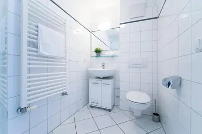 Ein Badezimmer in der Unterkunft Seepferdchen Bargen
