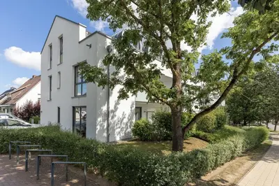 Das Gebäude in dem sich die Ferienwohnung befindet