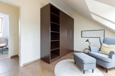 Ein Sitzbereich in der Unterkunft Baltic Sea Lodge Küstenidyll
