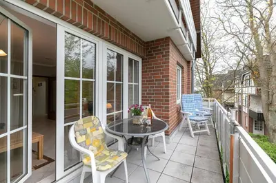 Ein Balkon oder eine Terrasse in der Unterkunft Seepark Störtebekers Nest