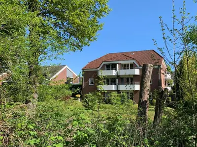 Das Gebäude in dem sich die Ferienwohnung befindet
