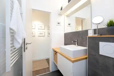 Ein Badezimmer in der Unterkunft Appartementhausanlage Wennseestraße Kleines Glück
