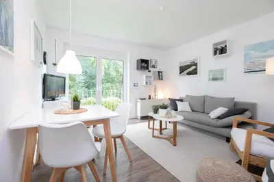 Ein Sitzbereich in der Unterkunft Appartementhausanlage Wennseestraße Kleines Glück