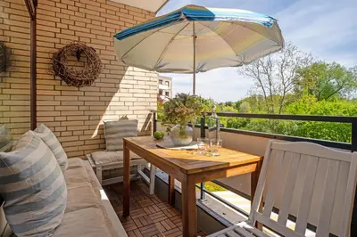 Ein Balkon oder eine Terrasse in der Unterkunft Gorch-Fock-Ring 28 Gorch-Fock I